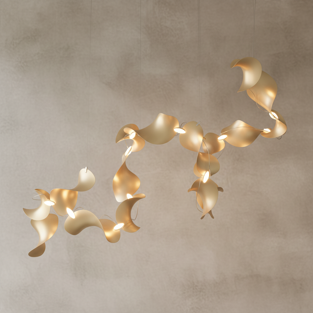 Dune 16 Spiral Chandelier - 5 Finish Options