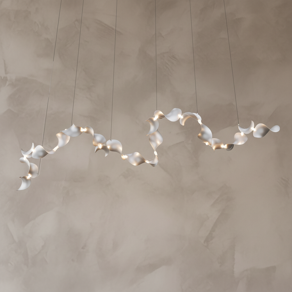Dune 20 Curve Chandelier - 5 Finish Options