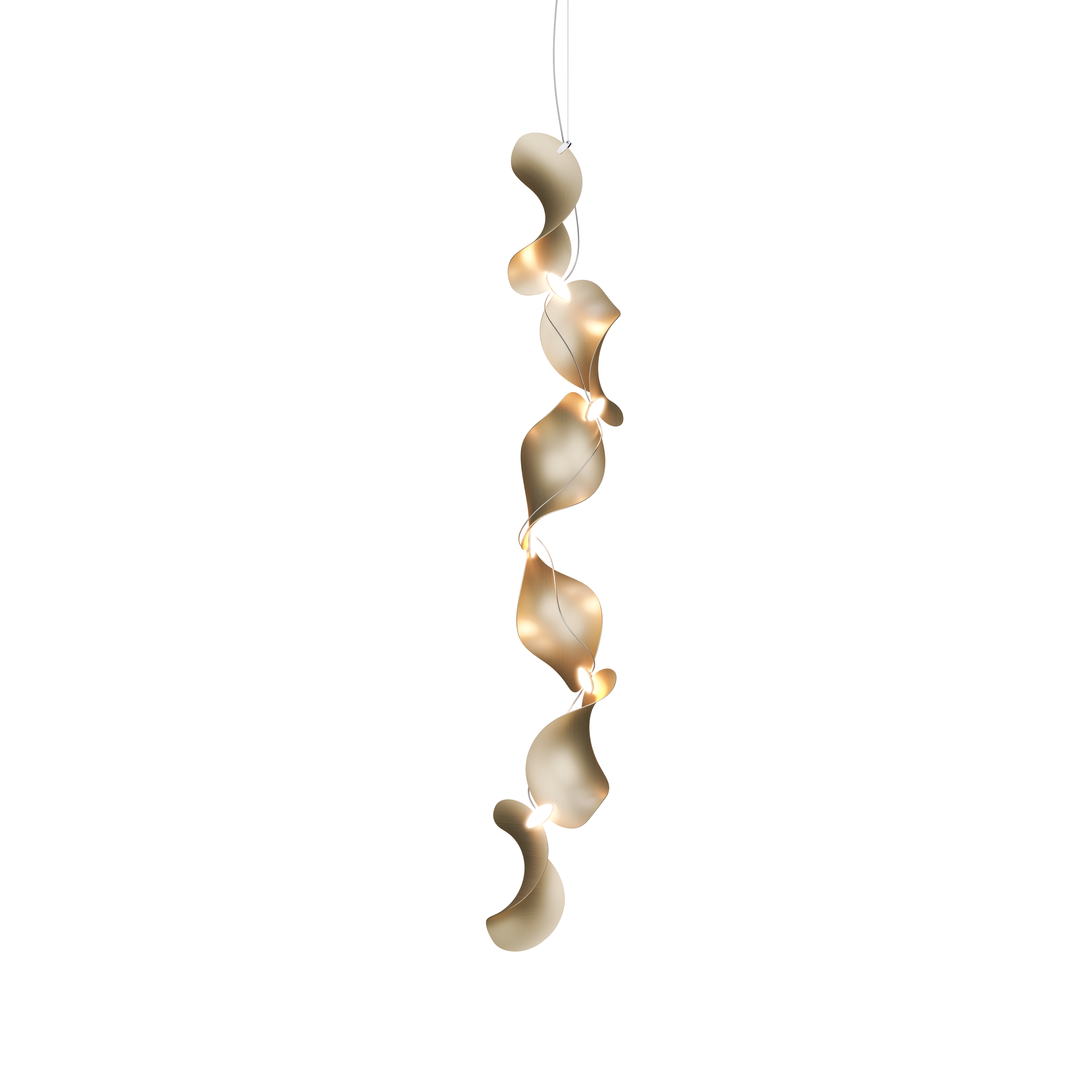 Dune 6 Vertical Line Chandelier - 5 Finish Options*