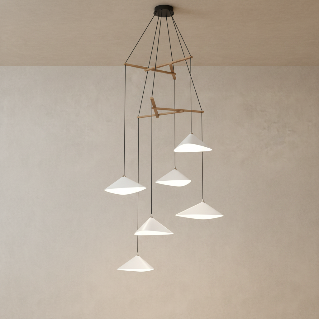 Emily Chandelier, V6 - 7 Finish Options *Made-to-Order