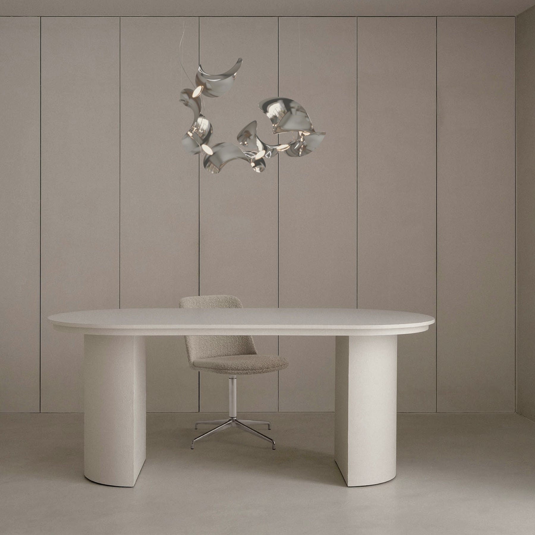 Dune 6 Spiral Chandelier - 2 Finish Options*