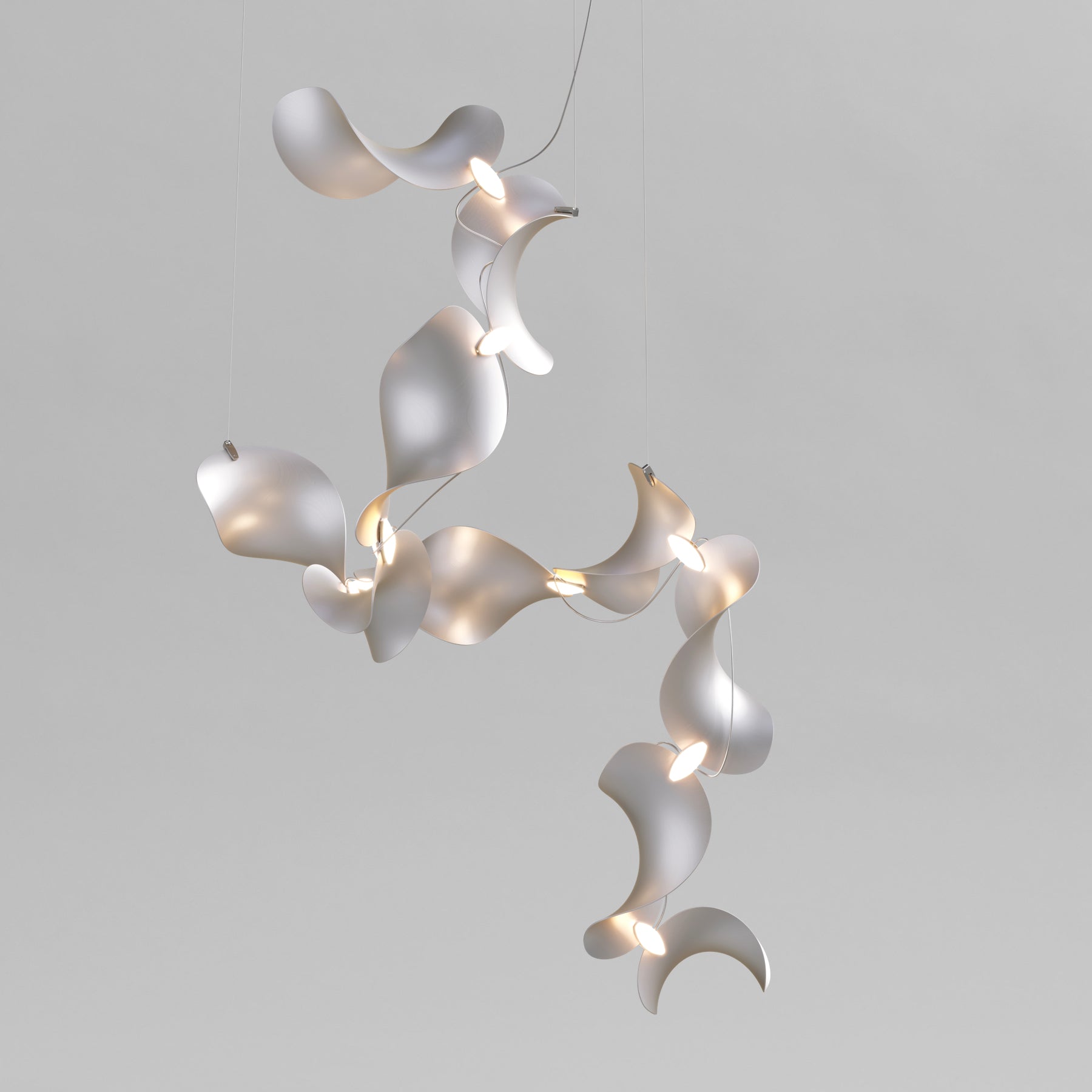 Dune 10 Spiral Chandelier - 2 Finish Options*