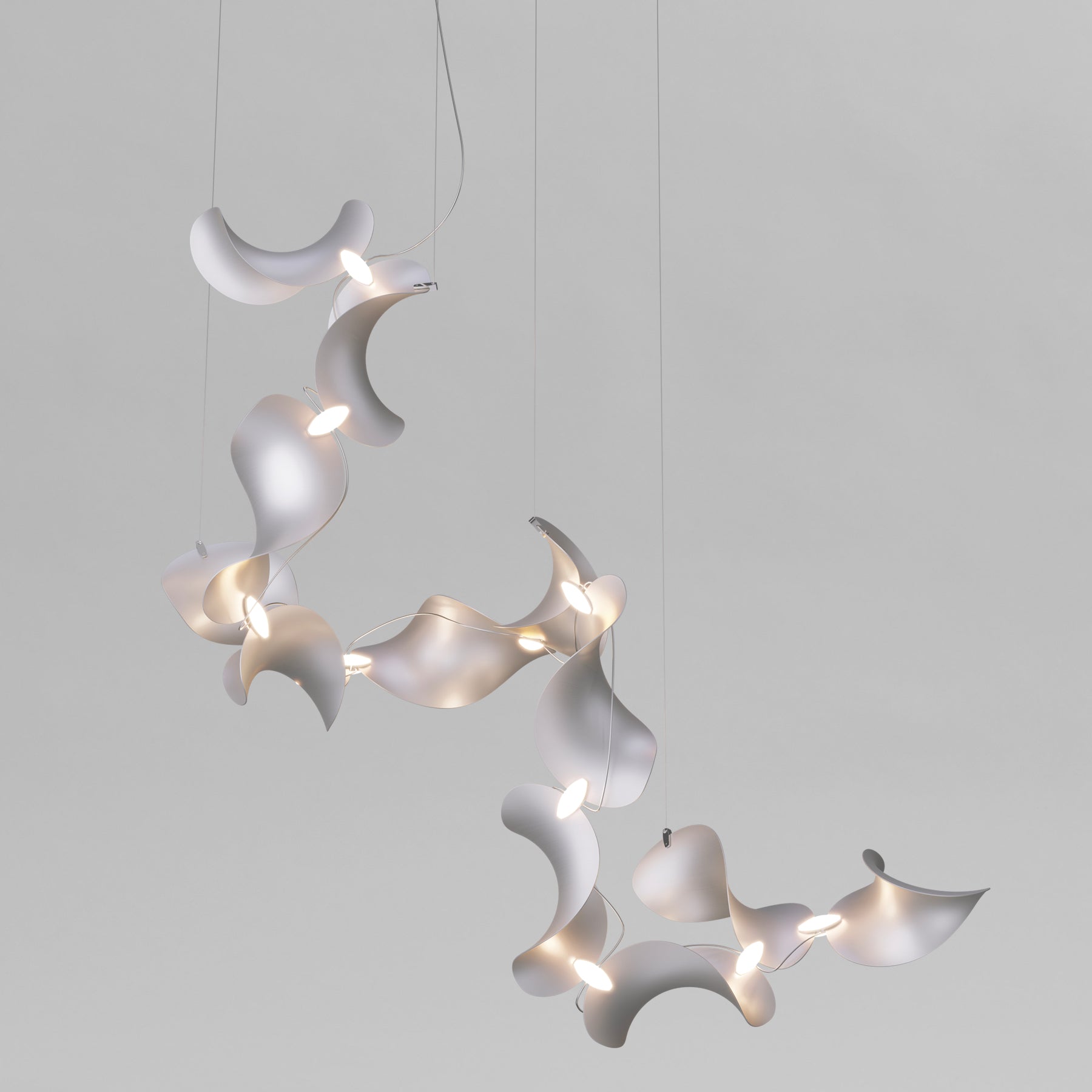Dune 12 Spiral Chandelier - 2 Finish Options*