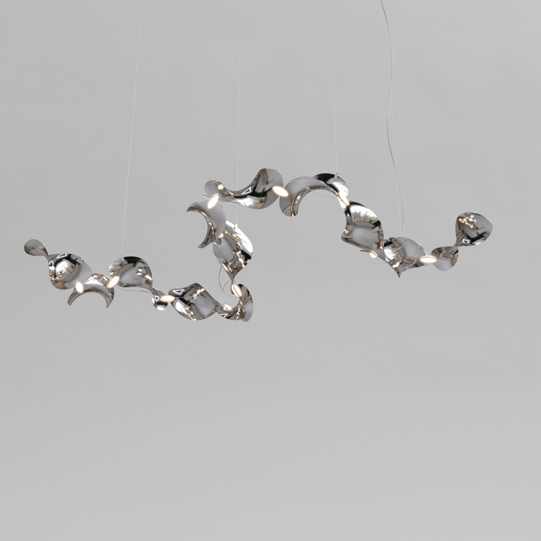 Dune 12 Curve Chandelier - 2 Finish Options*