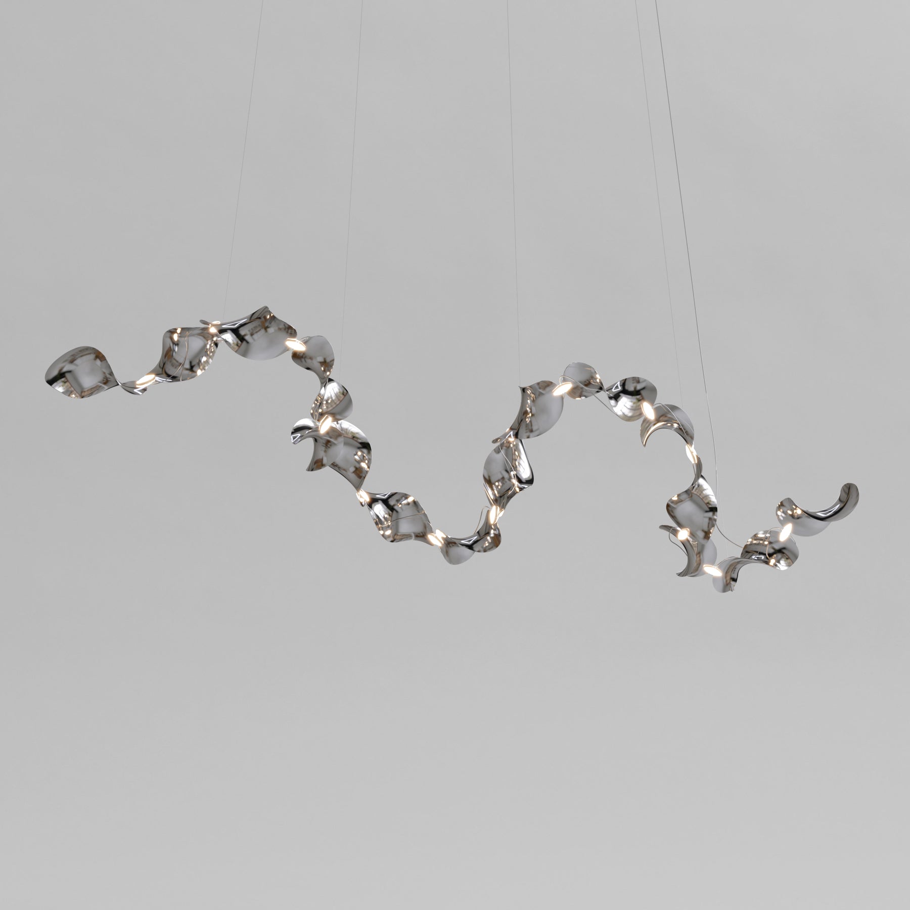 Dune 16 Curve Chandelier - 2 Finish Options*