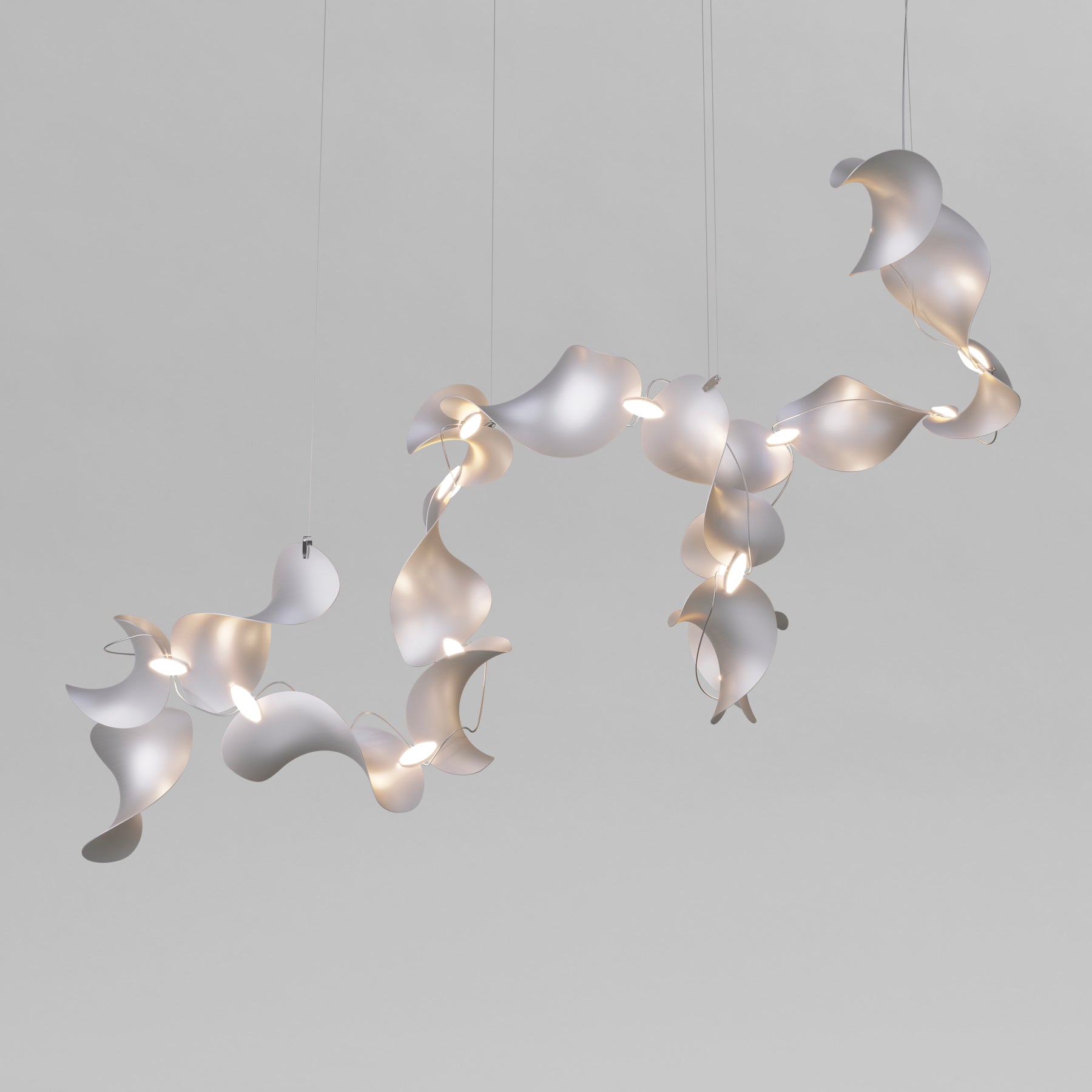 Dune 16 Spiral Chandelier - 2 Finish Options*
