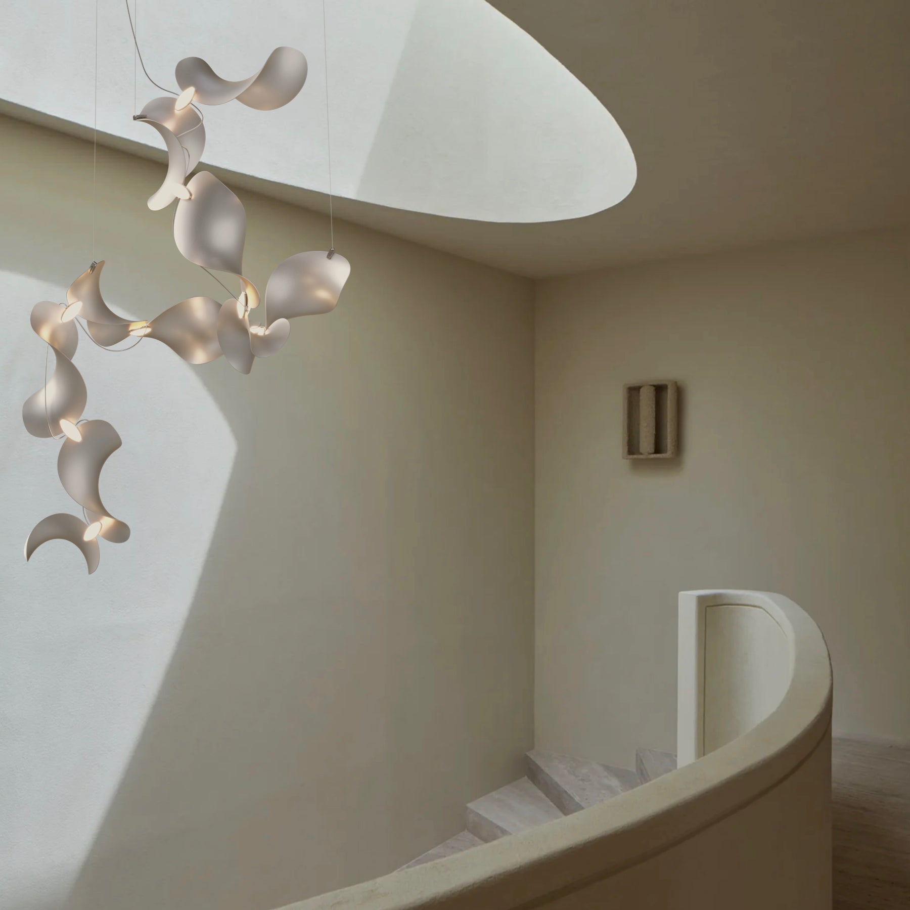 Dune 10 Spiral Chandelier - 2 Finish Options*