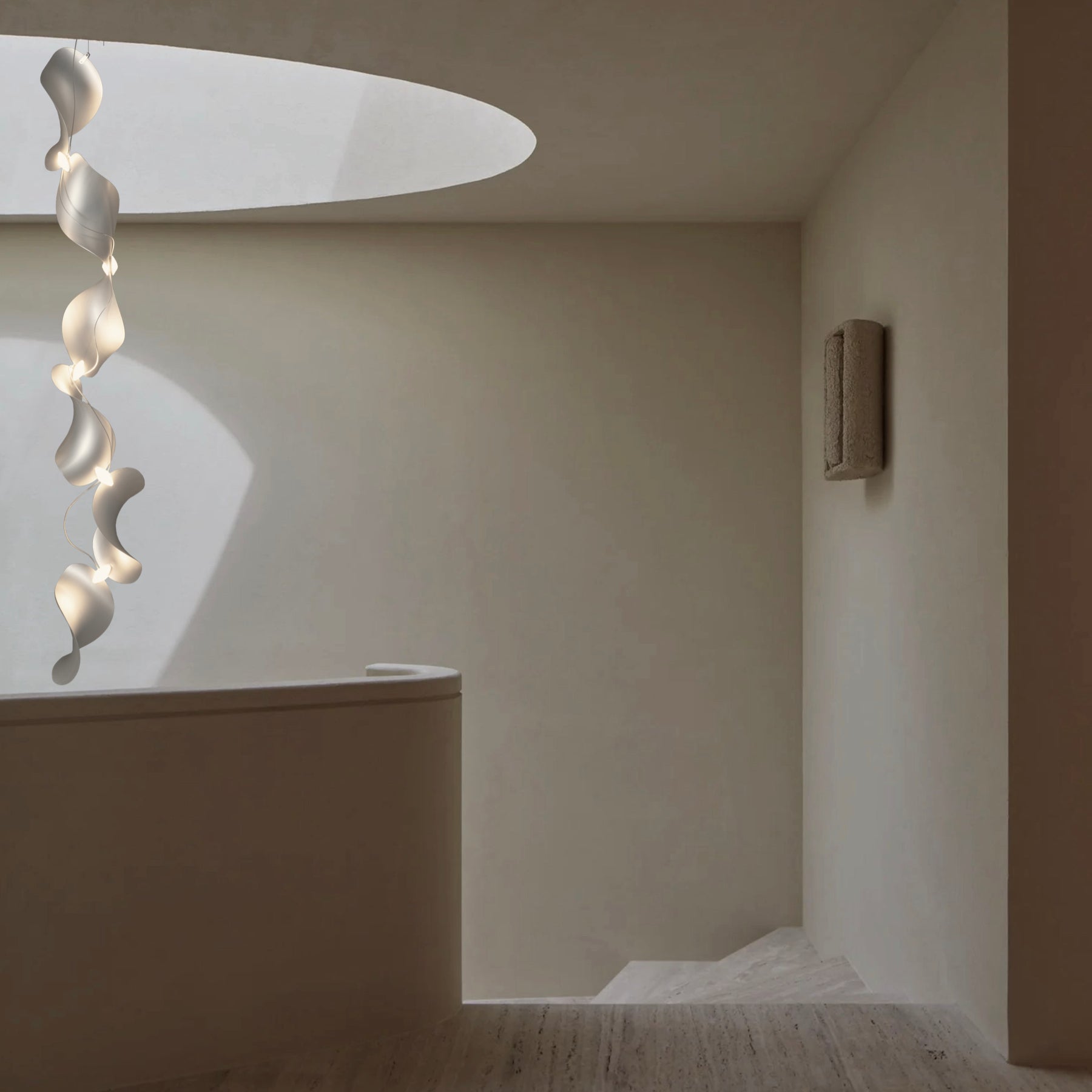 Dune 6 Vertical Line Chandelier - 2 Finish Options*
