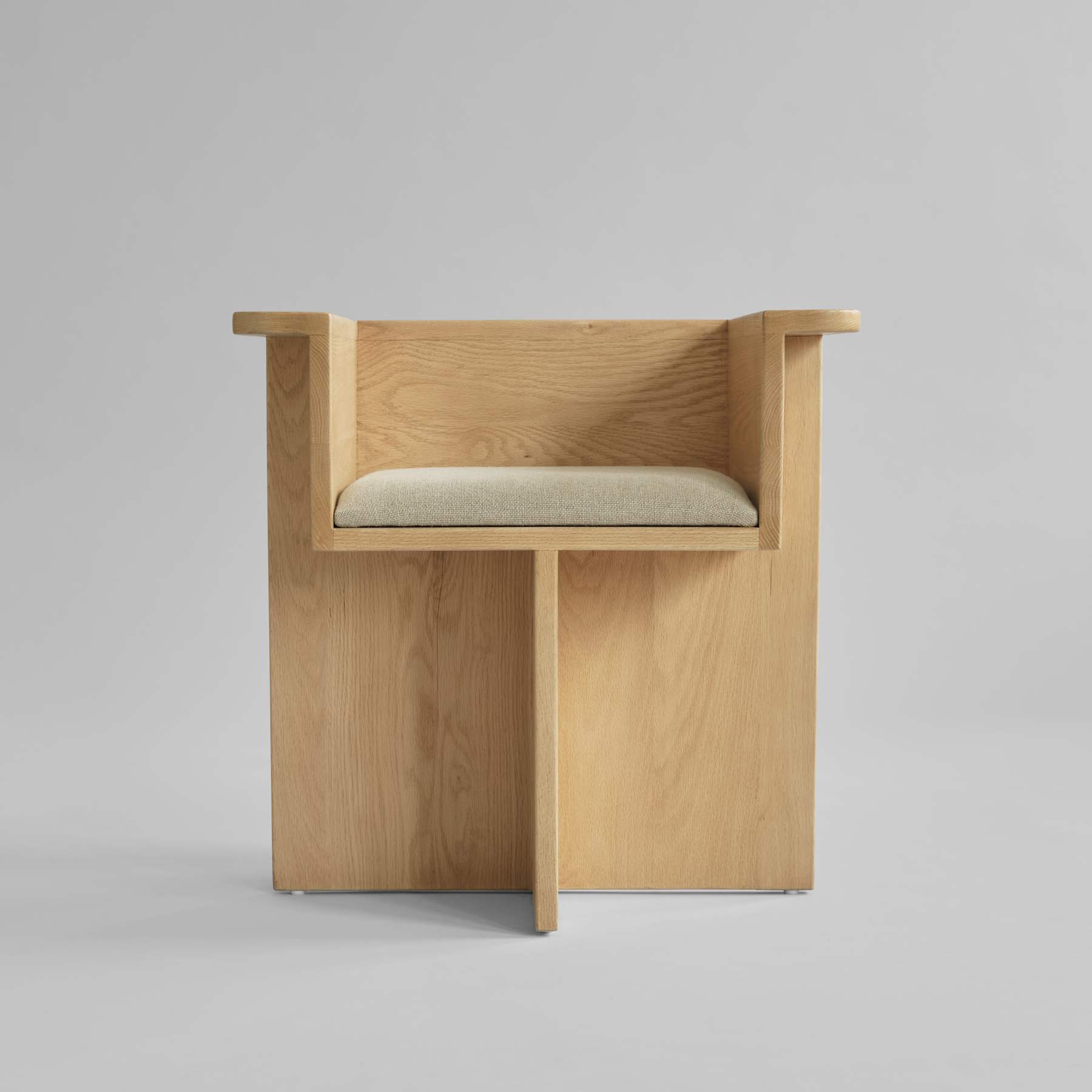 Makura Cushion 21 - Linen Sand, fits Brutus Dining Chair Oak