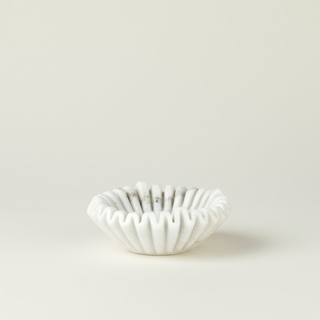 Marblelous scallop bowl, small