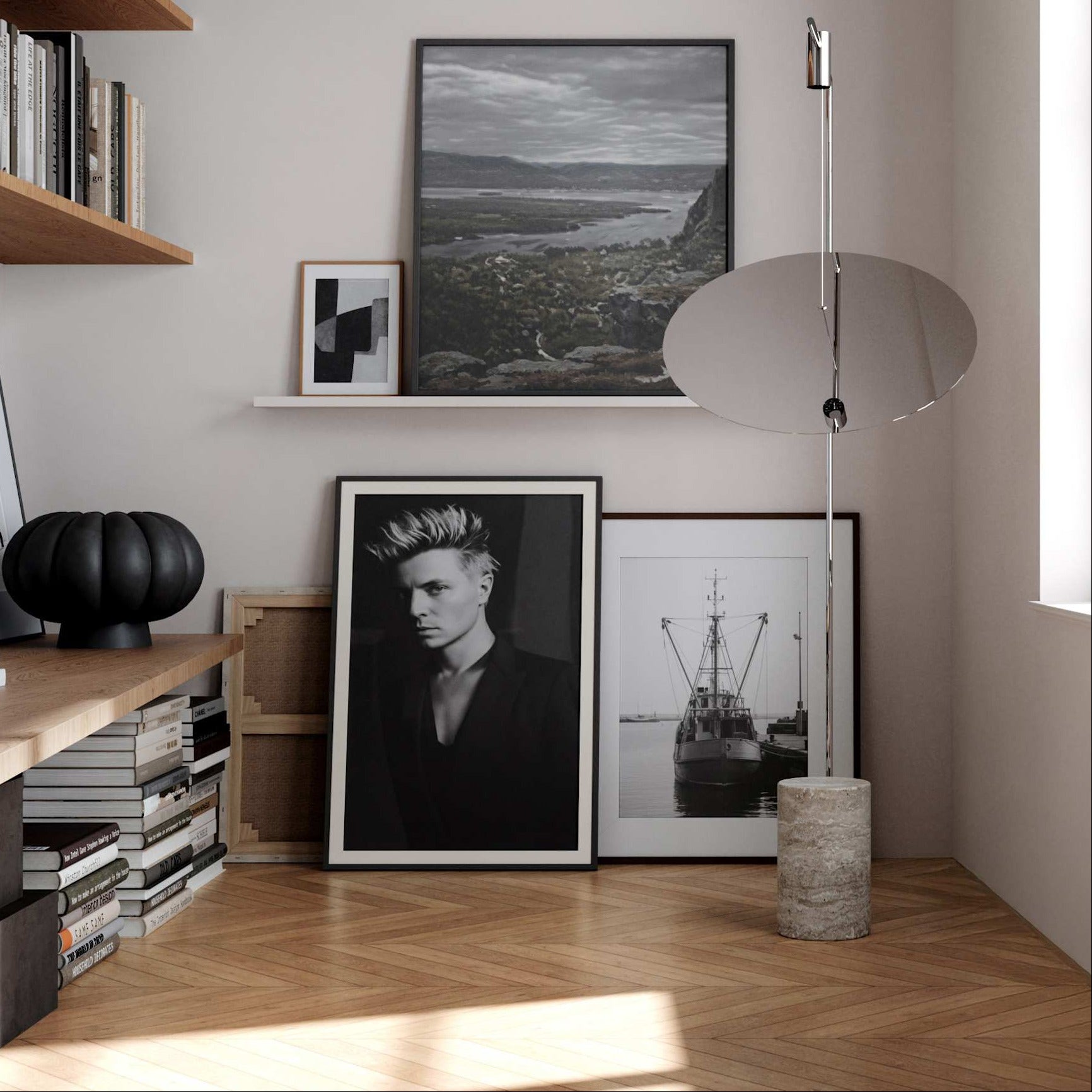 The Moon Floor Lamp - Chrome *Pre-order