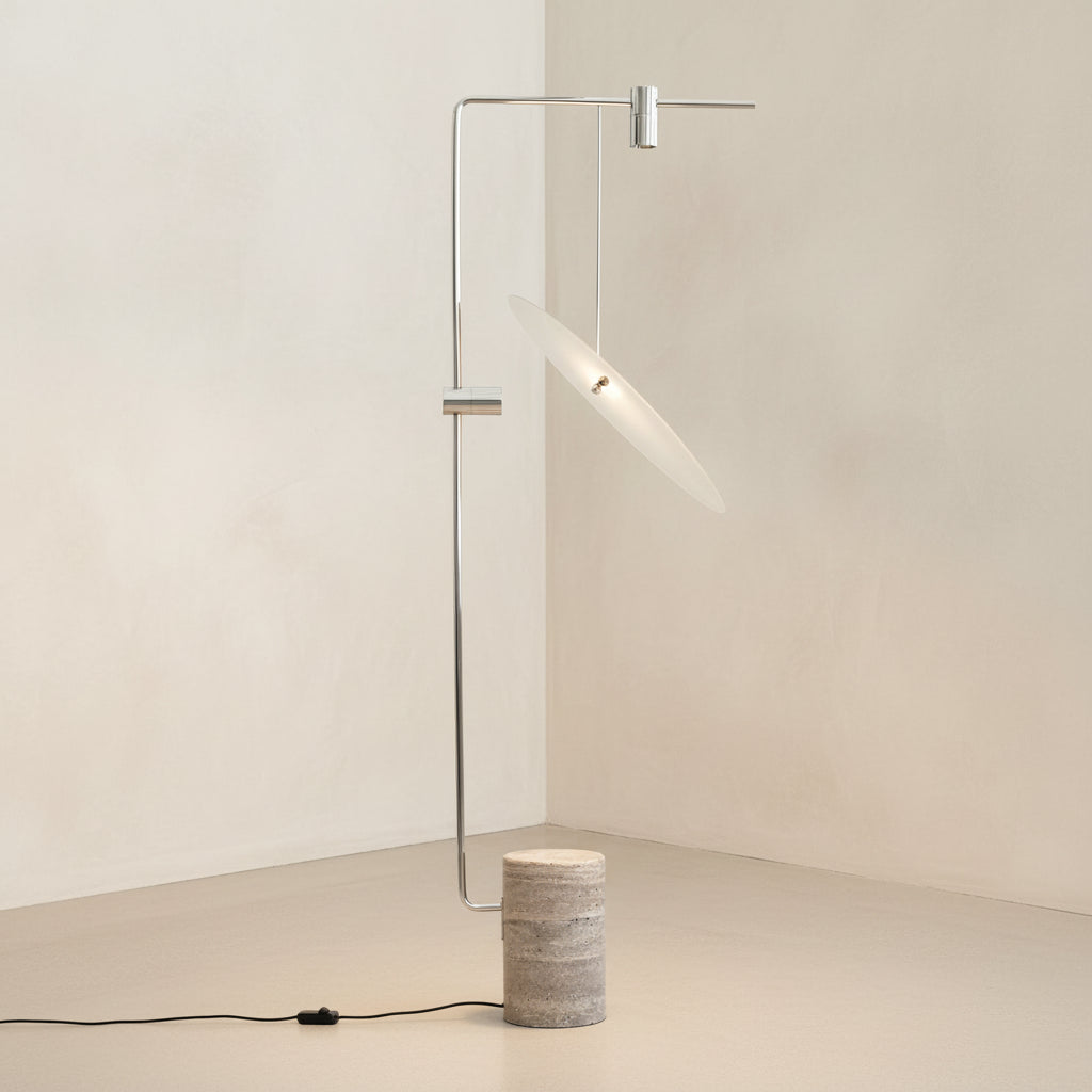 The Moon Floor Lamp - Chrome
