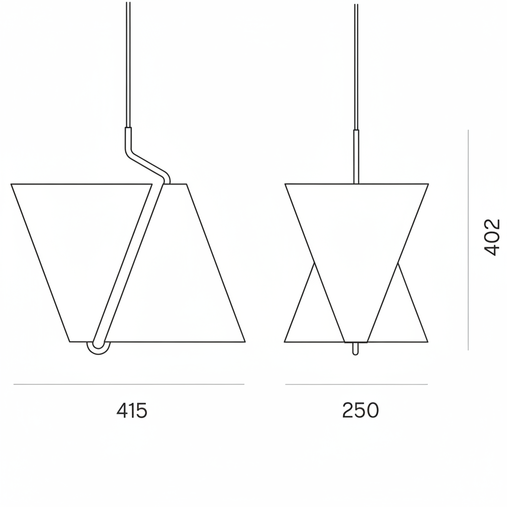 MOSAIK PENDANT 250 UP/DOWN White