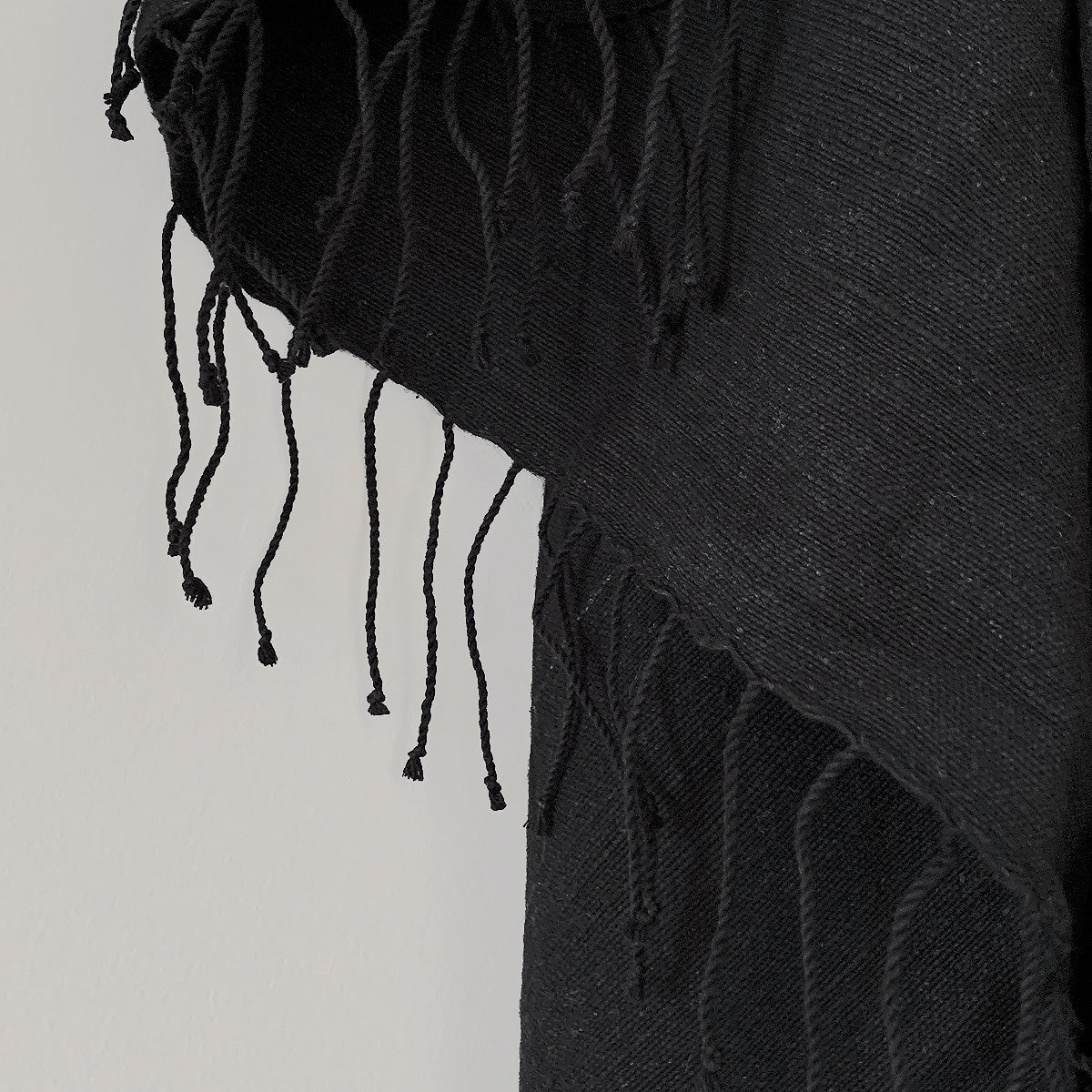 Musta Towel Collection | Pure Black - Hand Woven