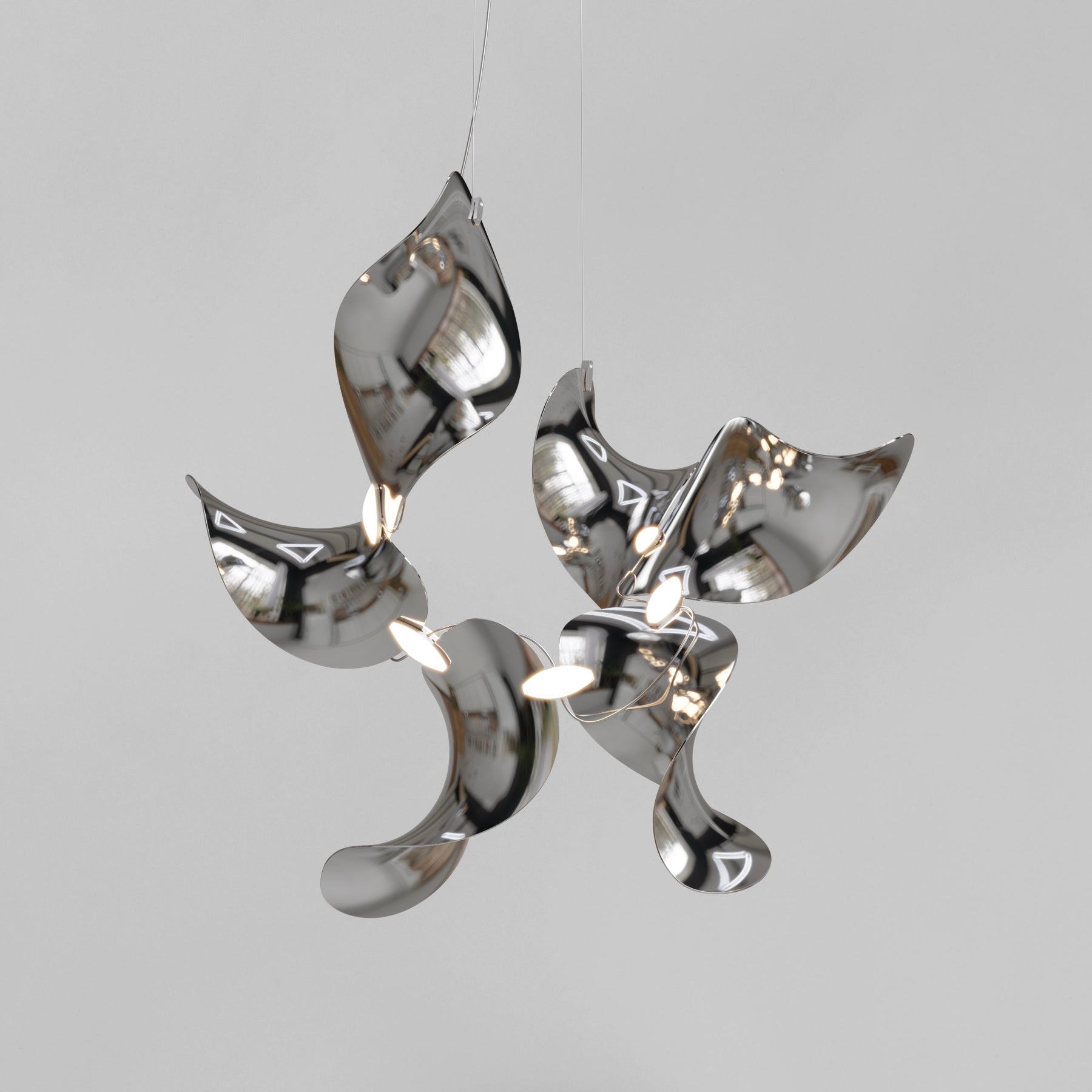 Dune 6 Cluster Chandelier - 5 Finish Options