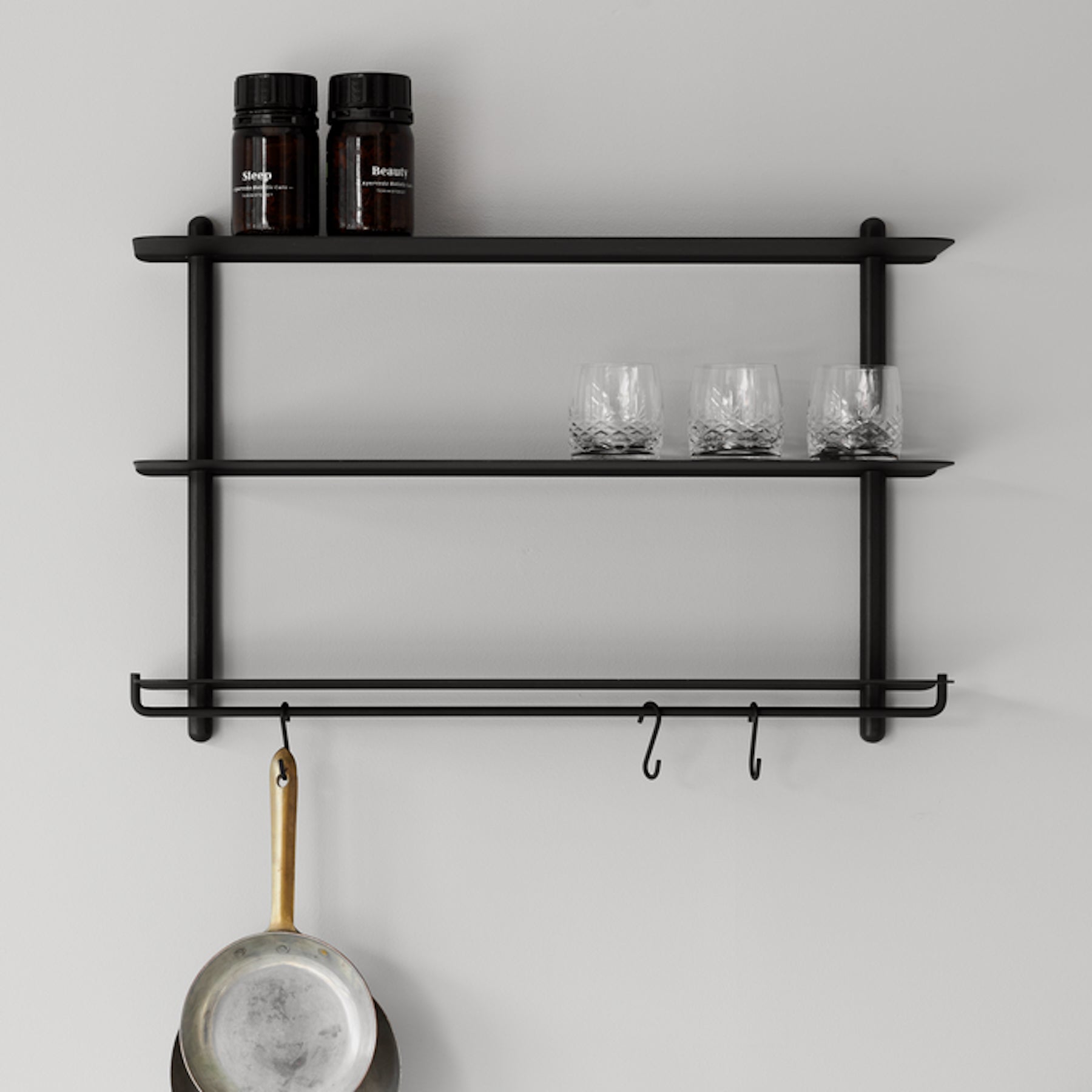 NIVO Shelf Small A - black ash/black