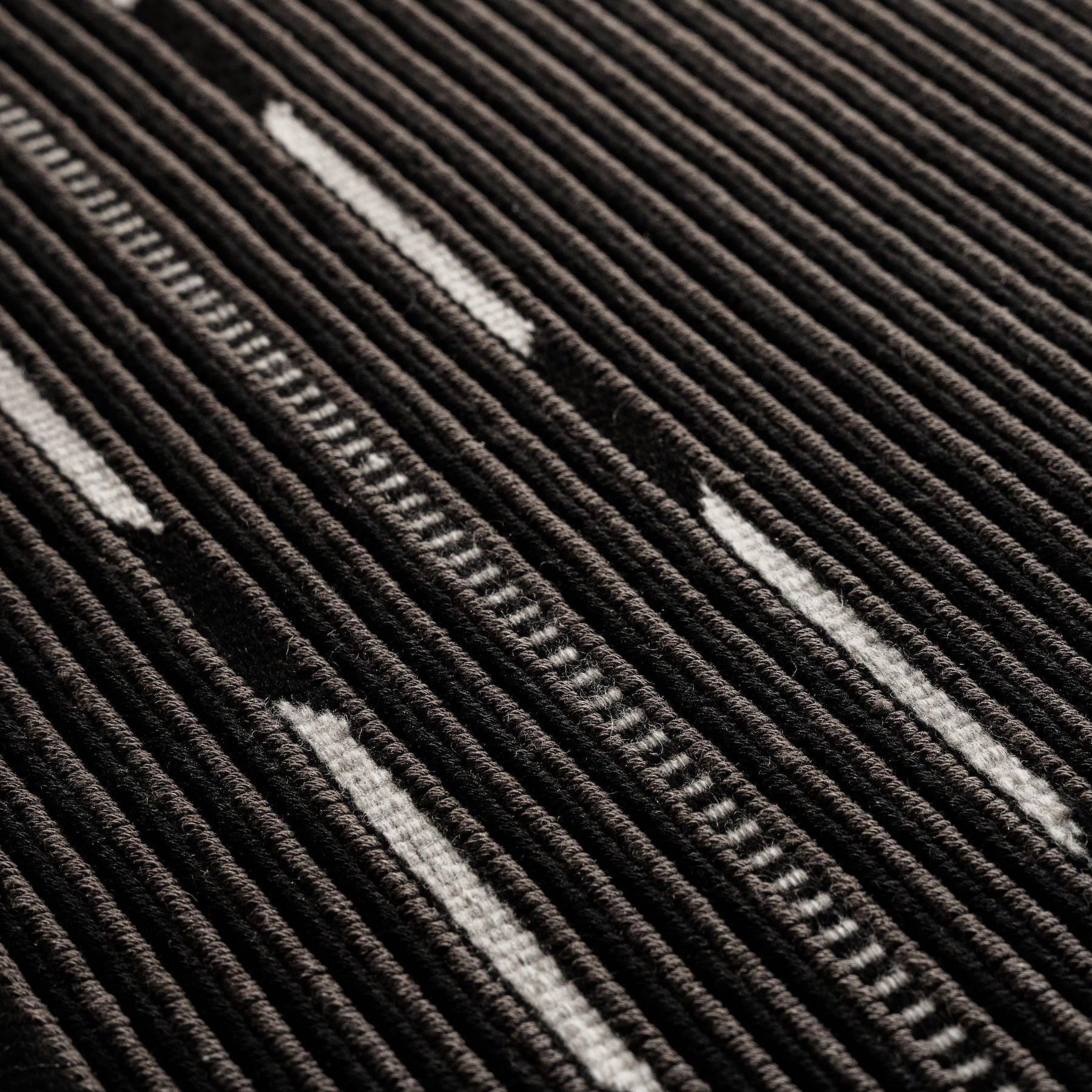 Vibeke Klint Rug VK-10, Brown/Black - Short Runner 2' x 4.25'