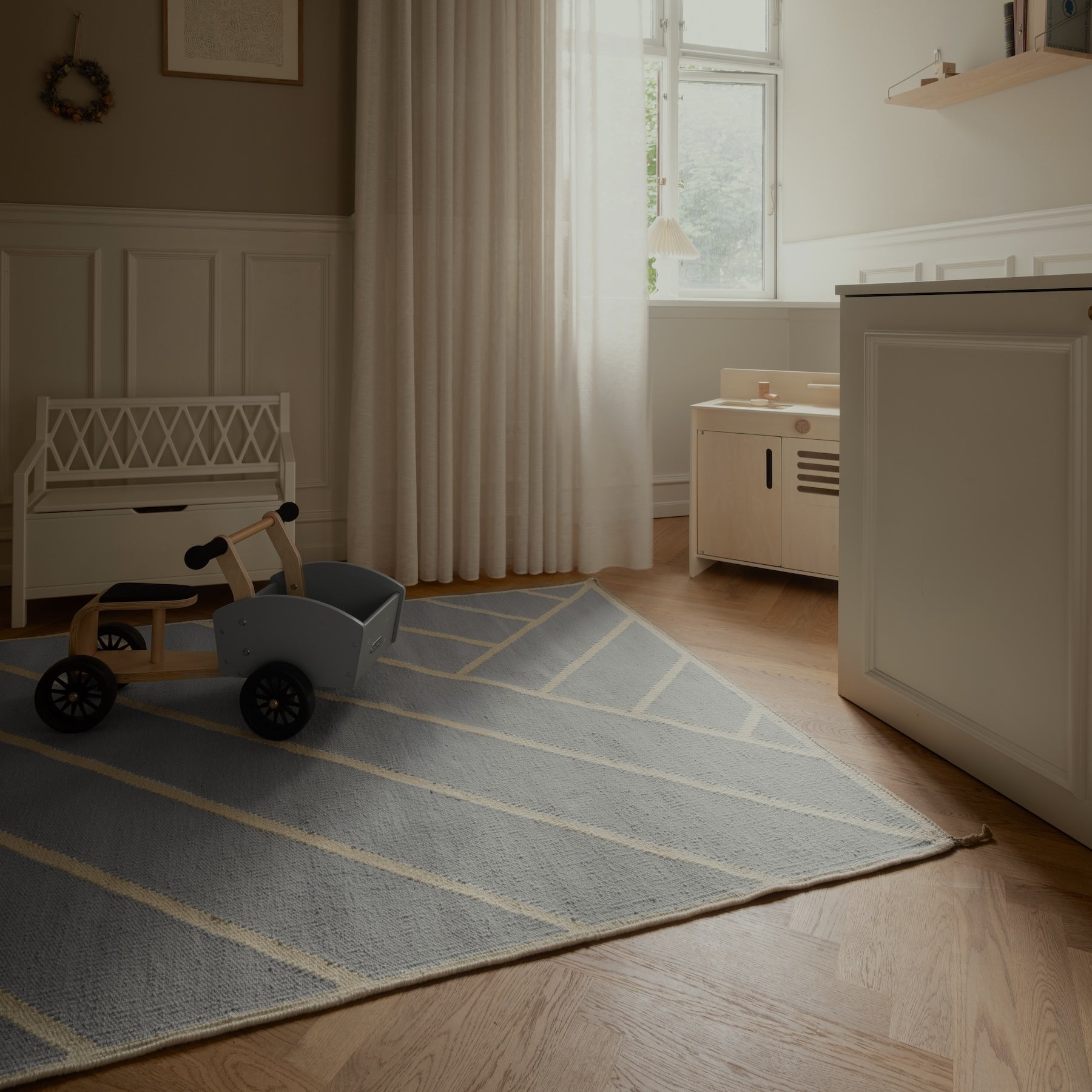 Vibeke Klint Rug VK-2, Light Blue - 3 Standard Sizes