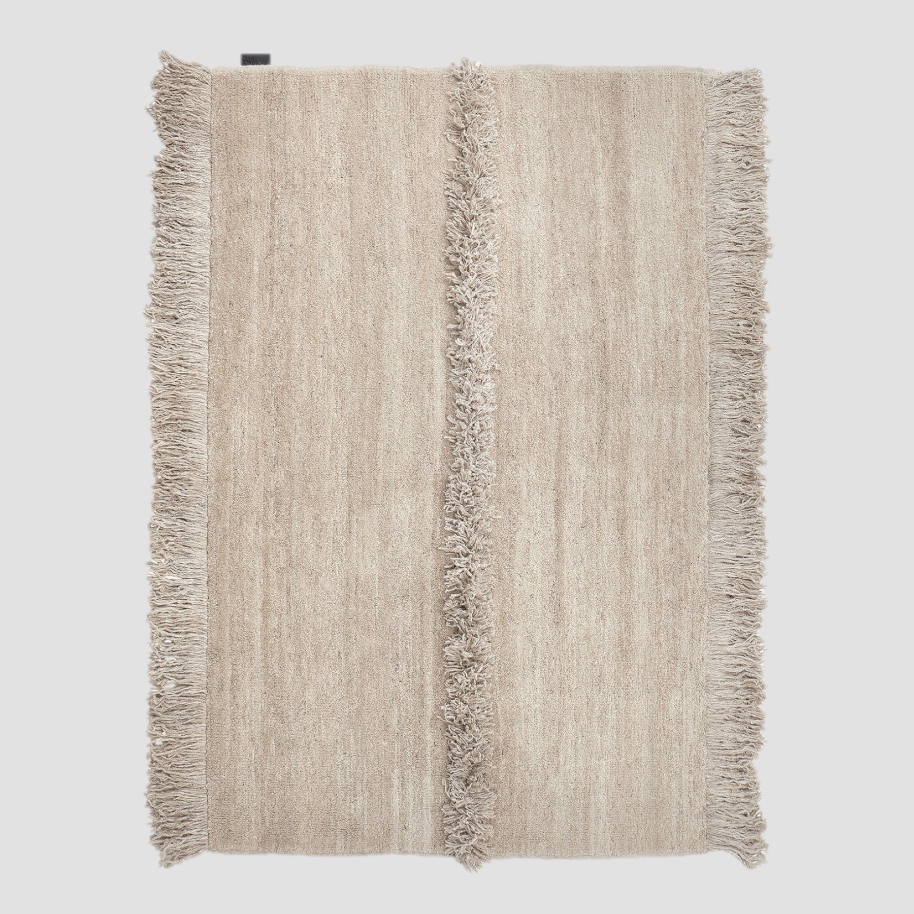 Nurja - White + White - Hand Knotted Rug