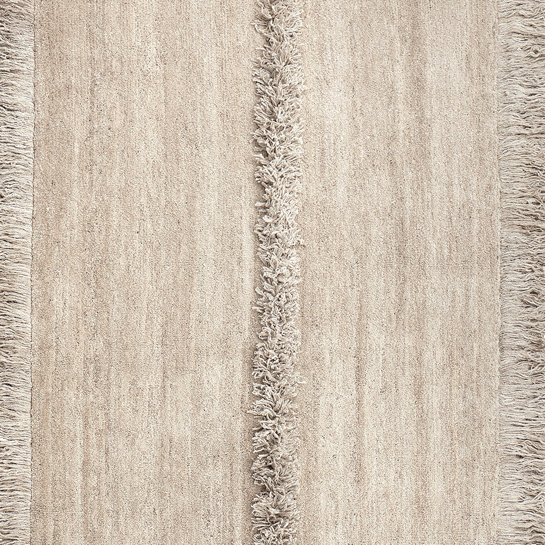 Nurja - White + White - Hand Knotted Rug