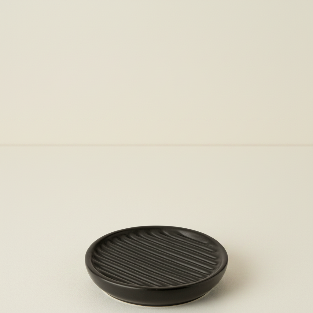 Fjord soap dish - black