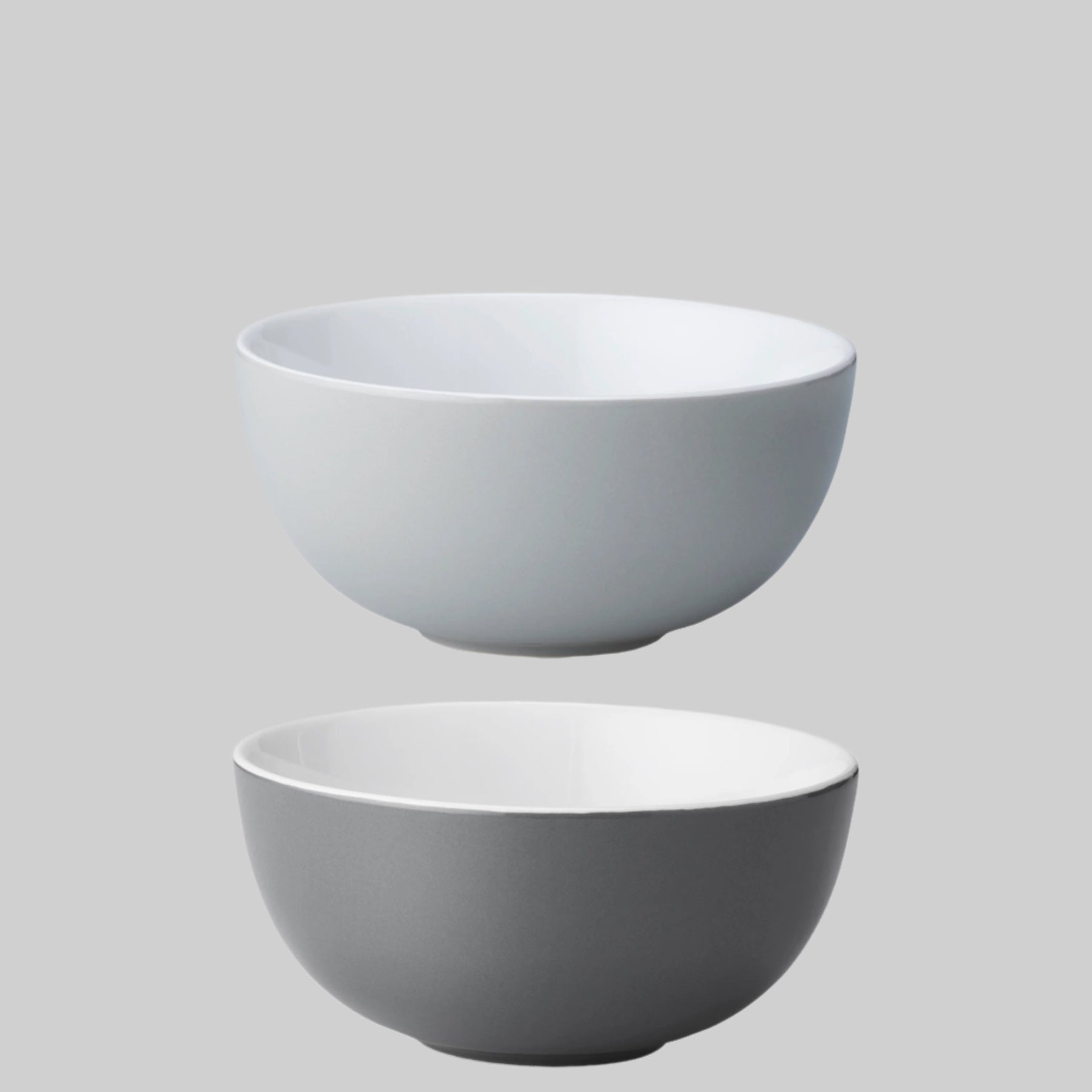 Emma bowl, cereal, grey - set of 2