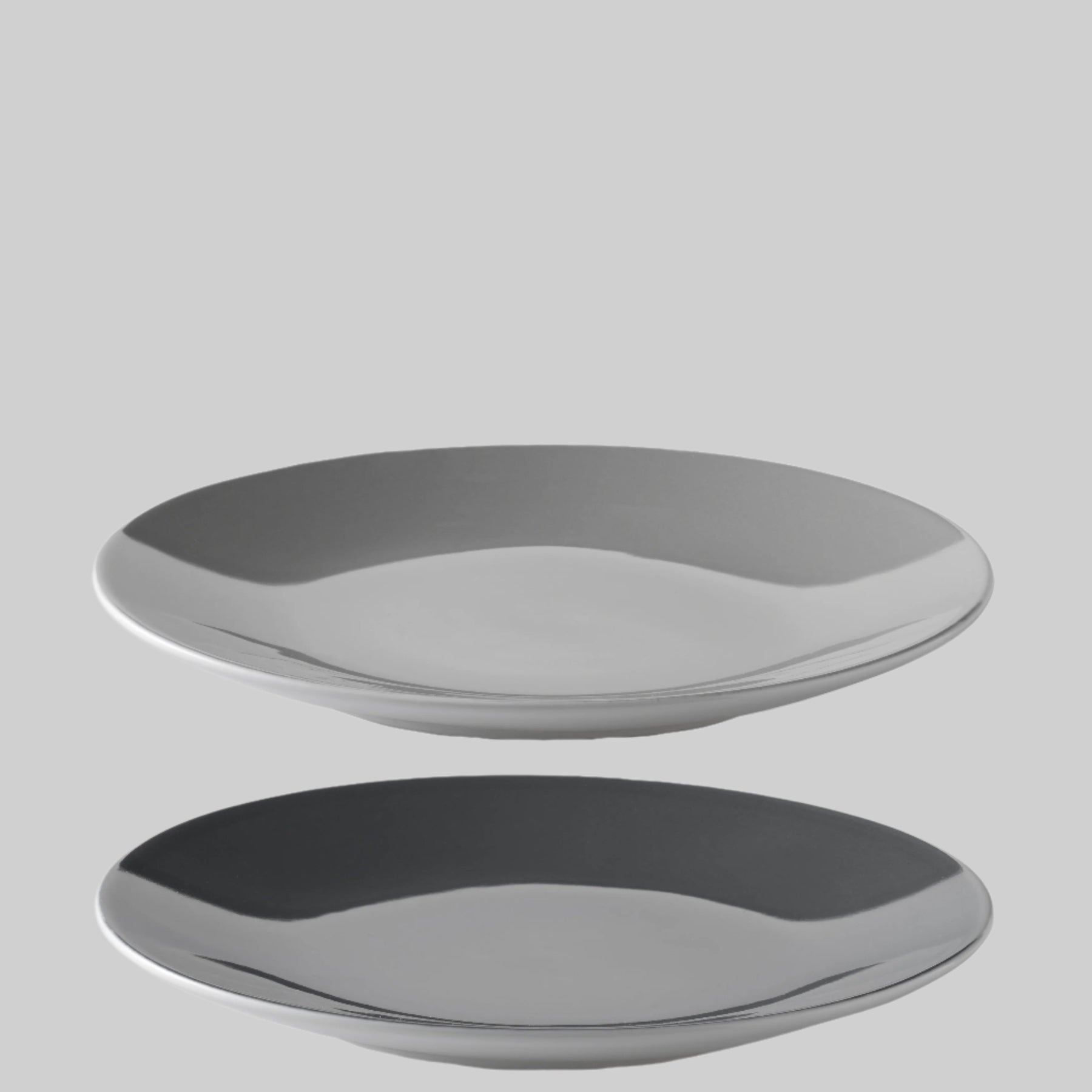 Emma luncheon plate, grey - set of 2