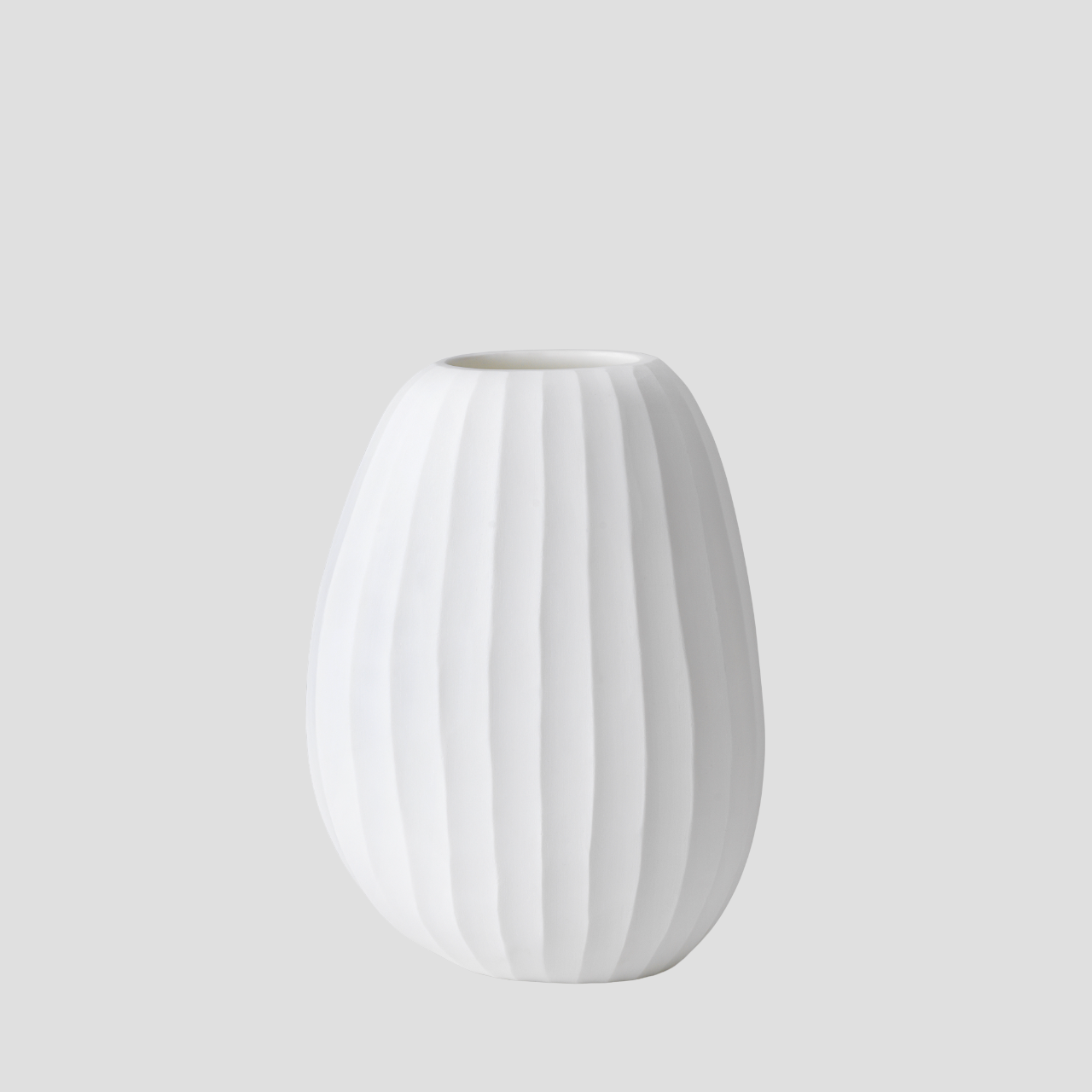 Organic vase 04 - white