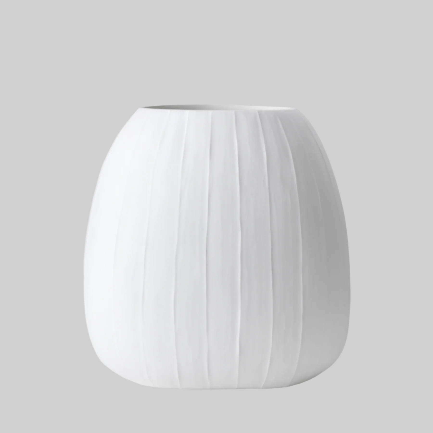 Organic vase 05 - white