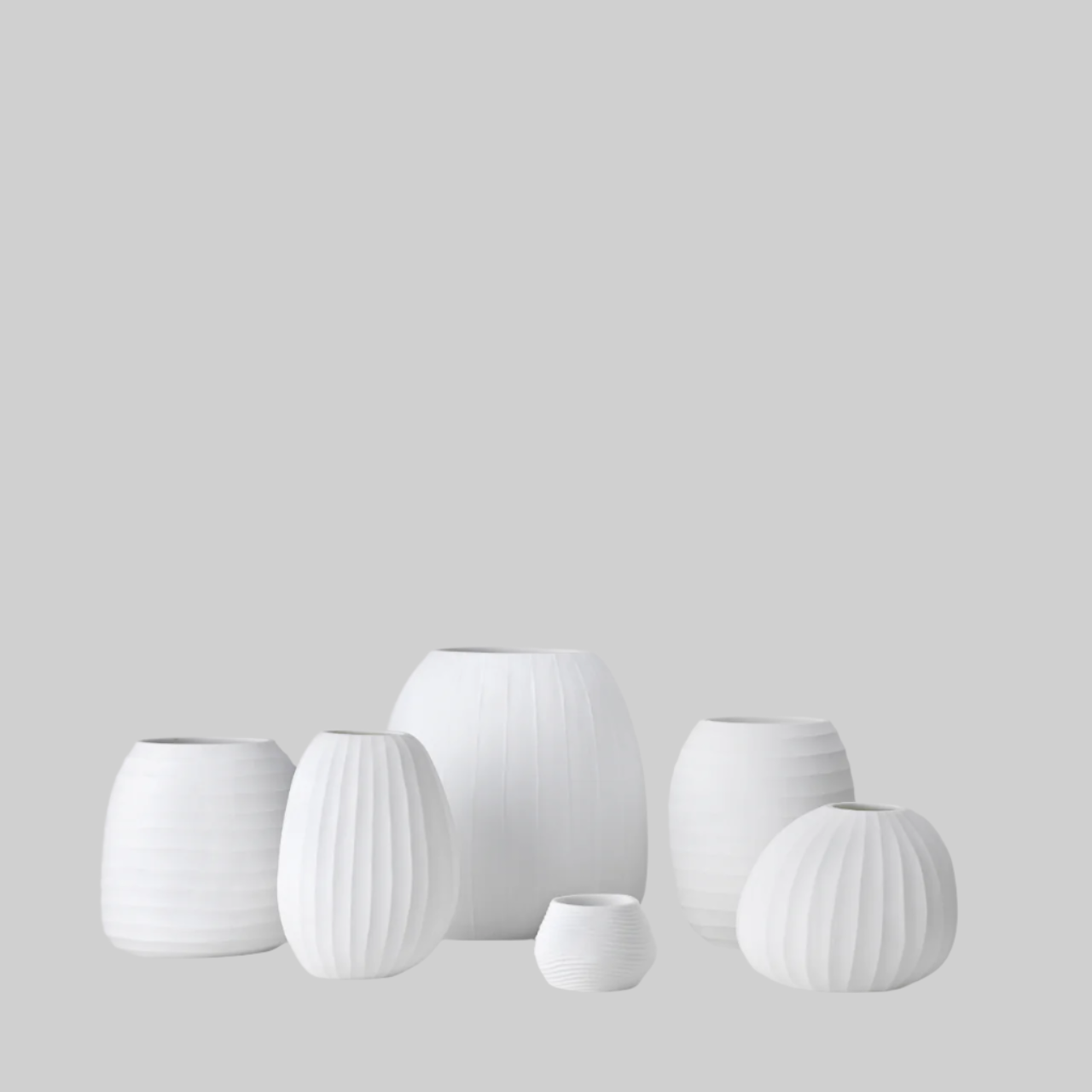 Organic vase 05 - white