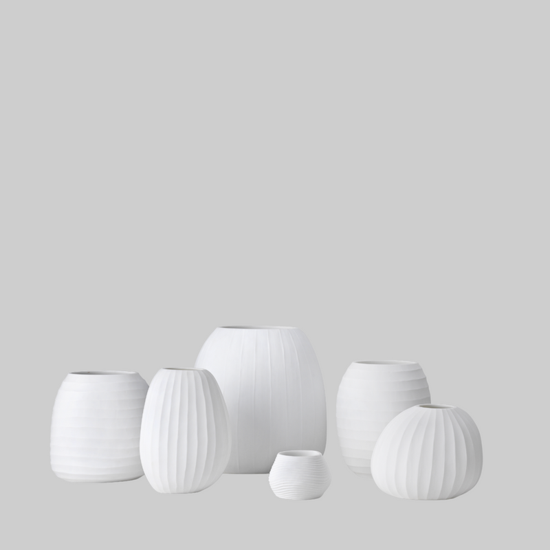 Organic vase 02 -  white