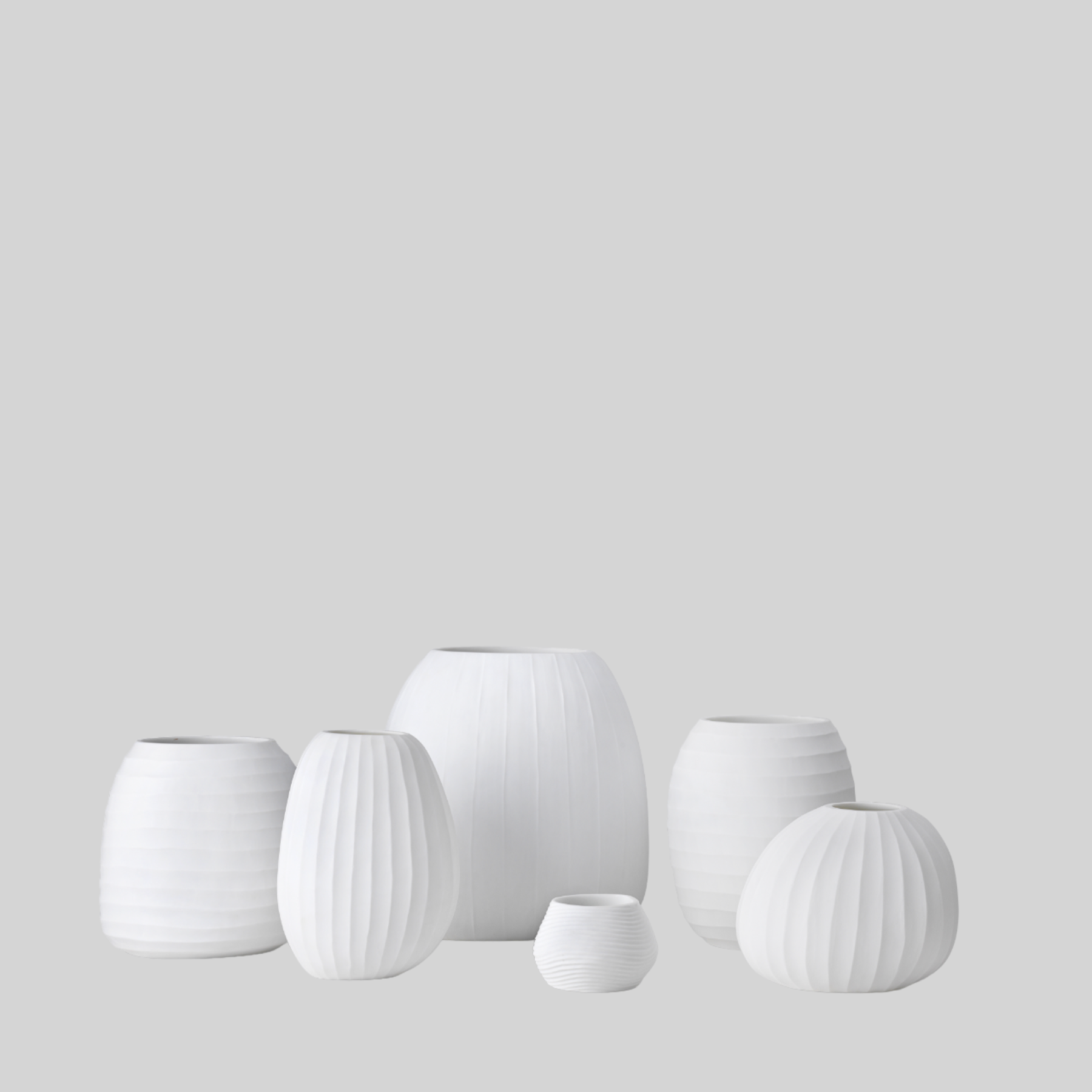 Organic vase 01 - white