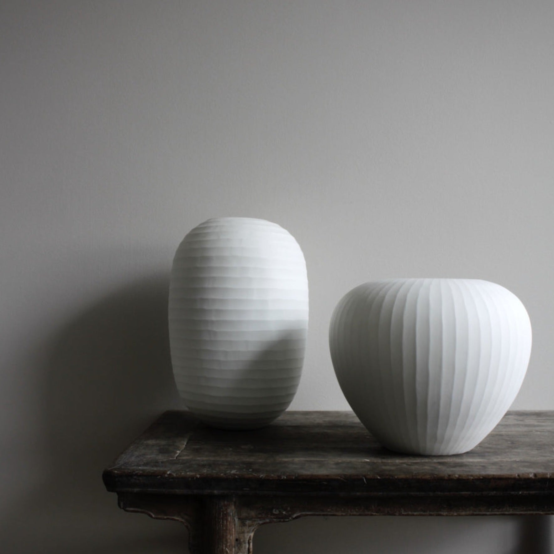 Organic vase 06 - white