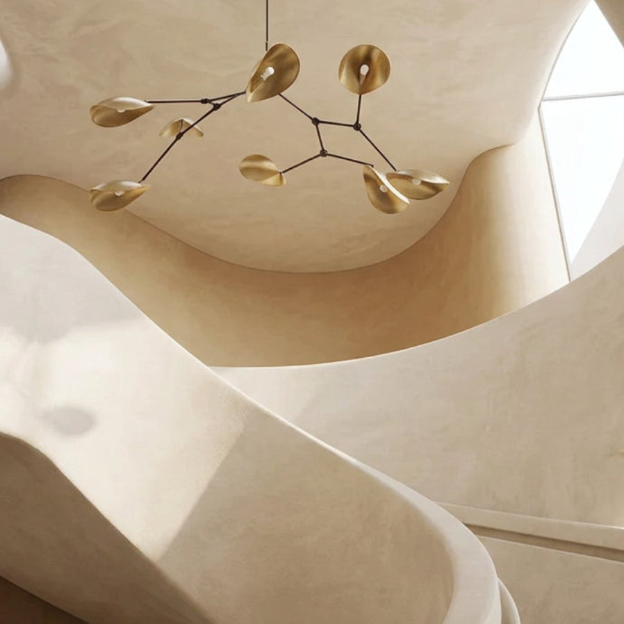 Stingray Chandelier, Brass