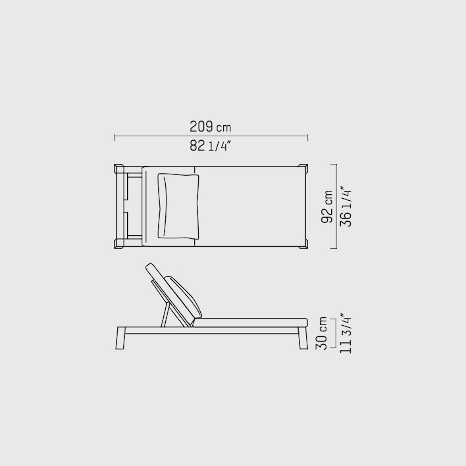 GIJS Outdoor Sunlounger in Teak by Piet Boon