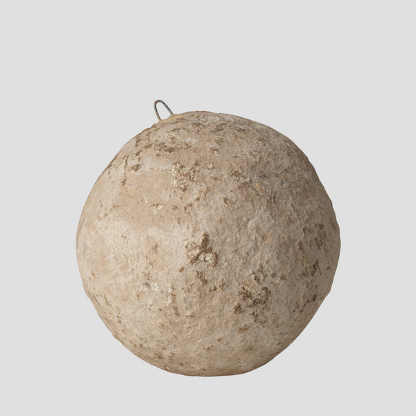 SUSTAIN paper-mache ball - large, mocha.  (box of 12)