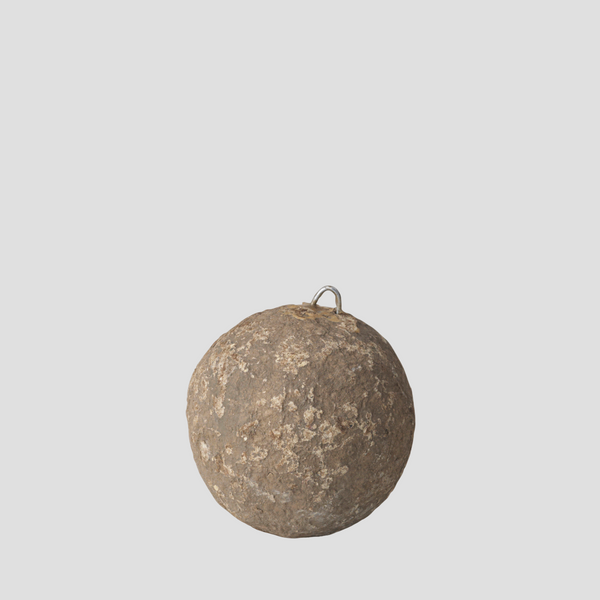 SUSTAIN paper-mache ball - small, mocha. (box of 12)