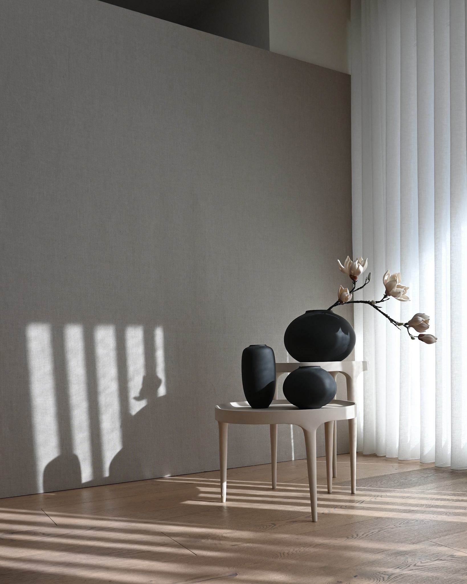 Sunao Vase Fat, Petit - Black*