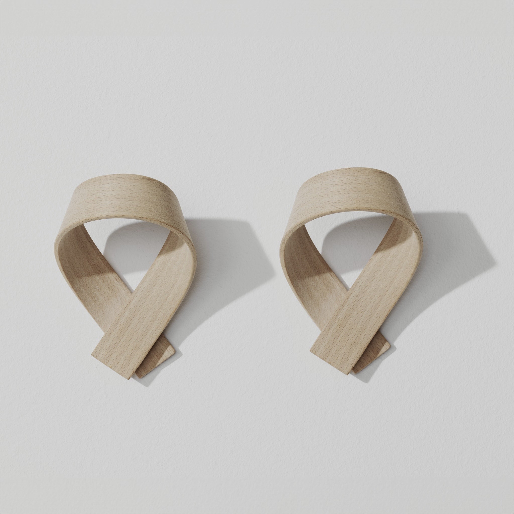 RIBBON Coat Hook, Set/2 - 3 Finish Options