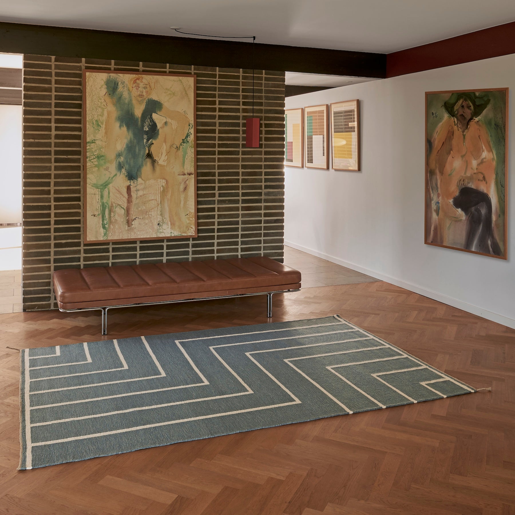 Vibeke Klint Rug VK-1, Light Blue - 3 Standard Sizes