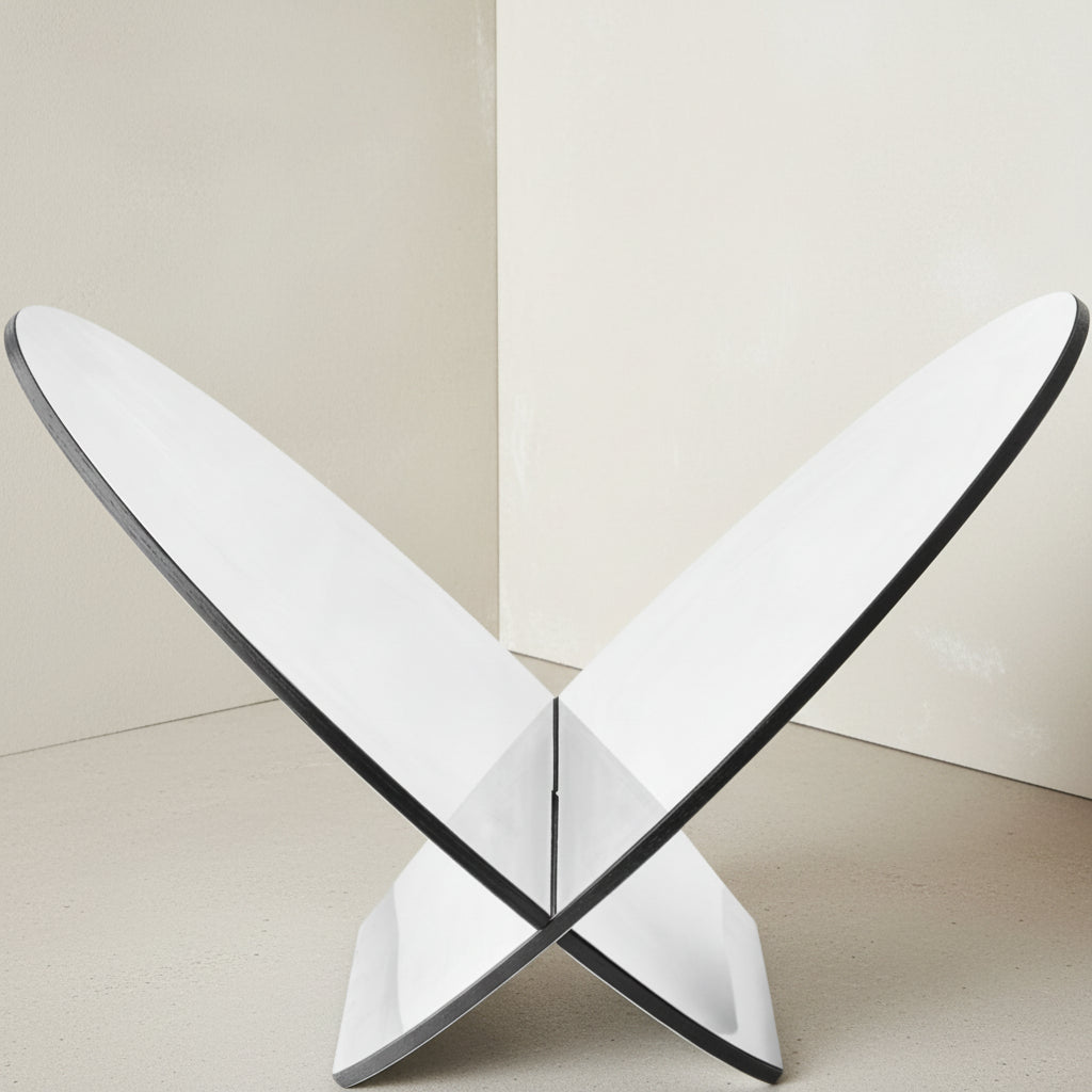 Silia Magazine Holder, Stainless Steel