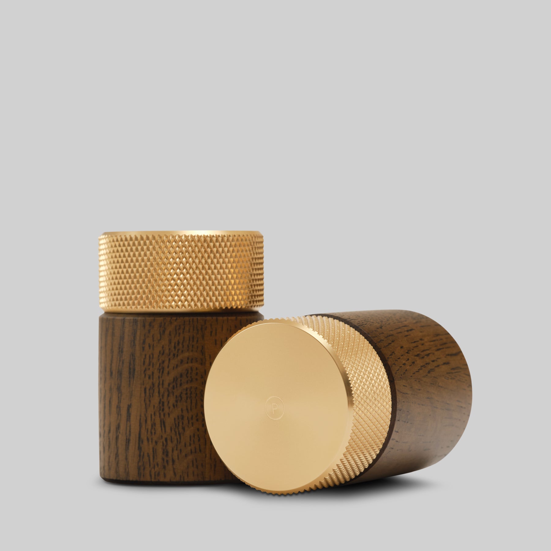 SINA salt & pepper mill set - dark ash/brass*