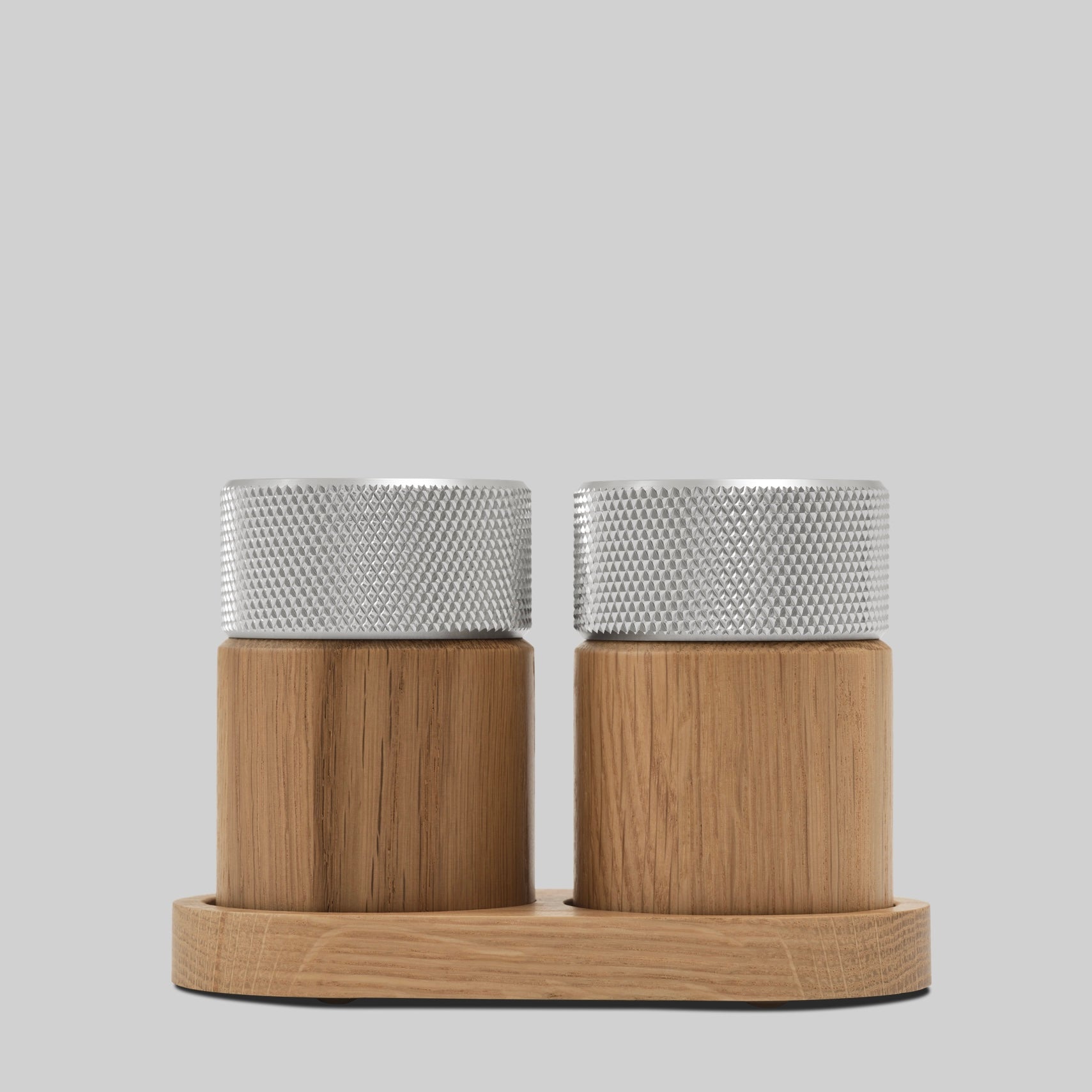 SINA salt & pepper mill set - oak/steel*