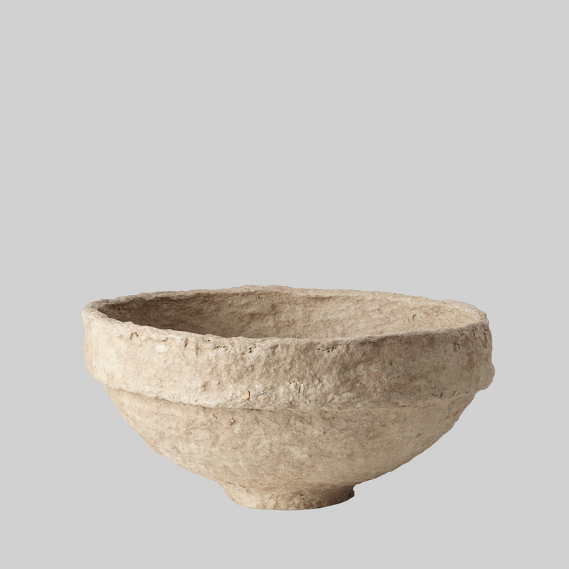 SUSTAIN Sculptural Bowl - large, sand