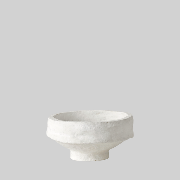 SUSTAIN Sculptural Bowl - medium, white