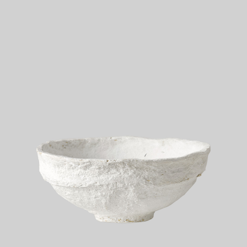SUSTAIN Sculptural Bowl - large, white