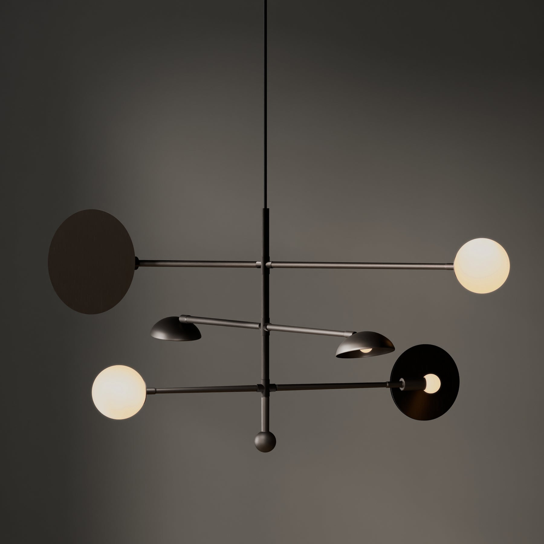 Sahn Chandelier - Bronze, UL
