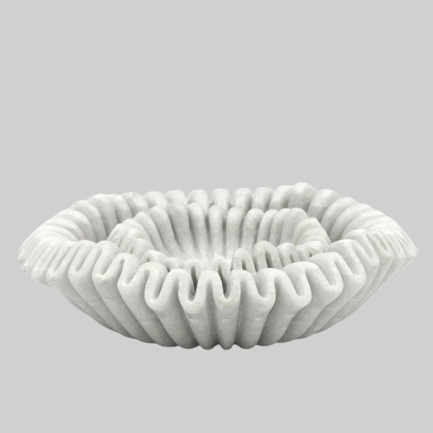 Marblelous scallop bowl, large