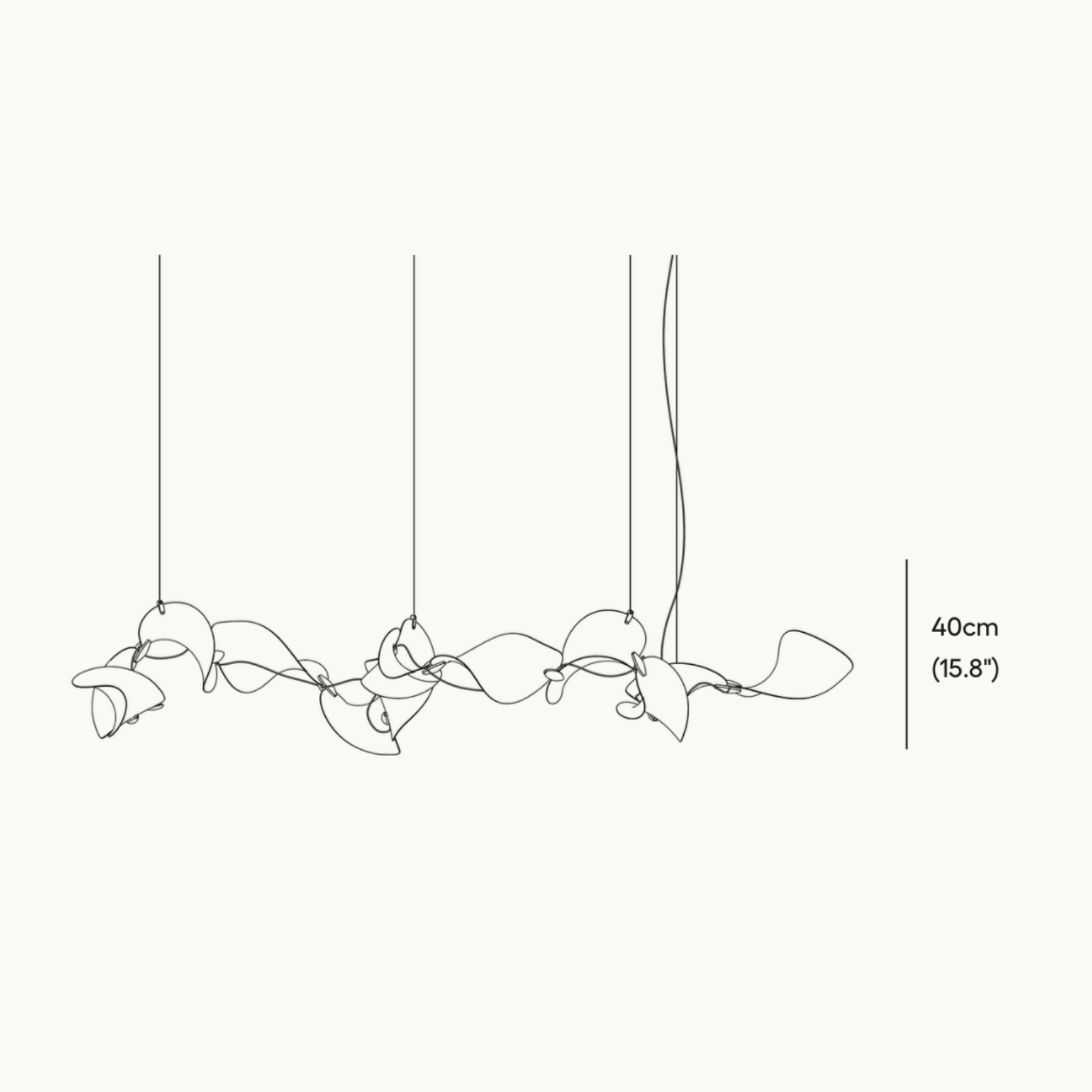 Dune 12 Curve Chandelier - 2 Finish Options*
