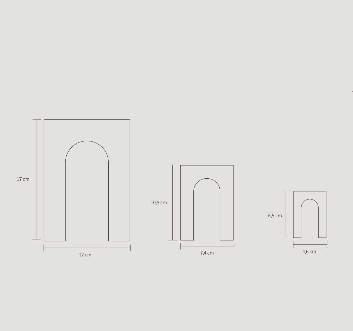 Arkis Bookends/Sculptures - Set of 3, White Marble